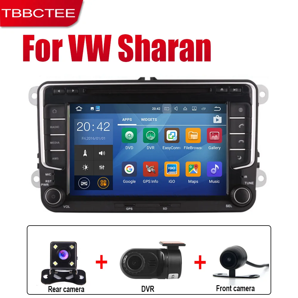 Extre Items TBBCTEE Авто Радио 2 Din Автомобильный dvd-плеер на основе Android для Volkswagen VW Sharan 2010~ gps Навигация BT Wifi карта мультимедийная система - Цвет: Extre Items