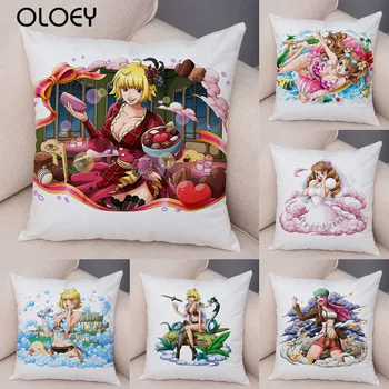 

One Piece Sexy Anime Girl Cushion Cover 45cm X 45 Cm Home Bedroom Office Hotel Car Decoration Cushion Cover Soft and Comfortable