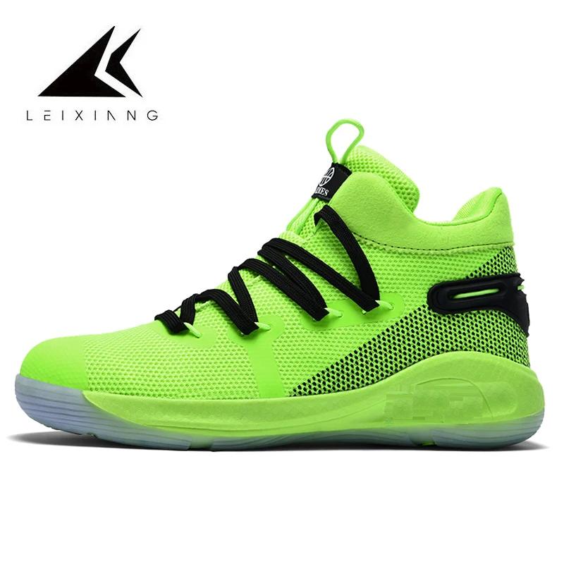 Женские кроссовки, Баскетбольная обувь, Мужская сетчатая Баскетбольная обувь, Tenis Masculino, уличная спортивная обувь/тапки Deportivas Hombre - Цвет: Green