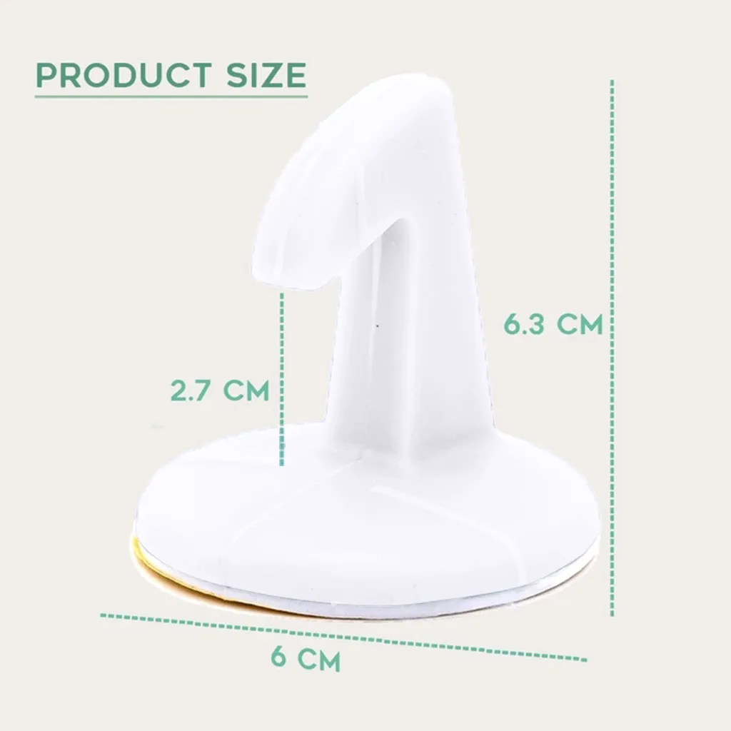 2PCS Home Door Lock Protective Pad Silicone Door Handle Anti-Collision Stickers Doorknob Back Wall Protector Savior Crash Pad