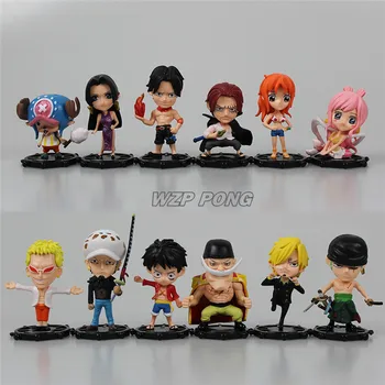 

9CM 2 Style One Piece Chopper Luffy Sanji Figurine Dolls Toys PVC Action Figure Collectible Model Toy Set Kids Gift