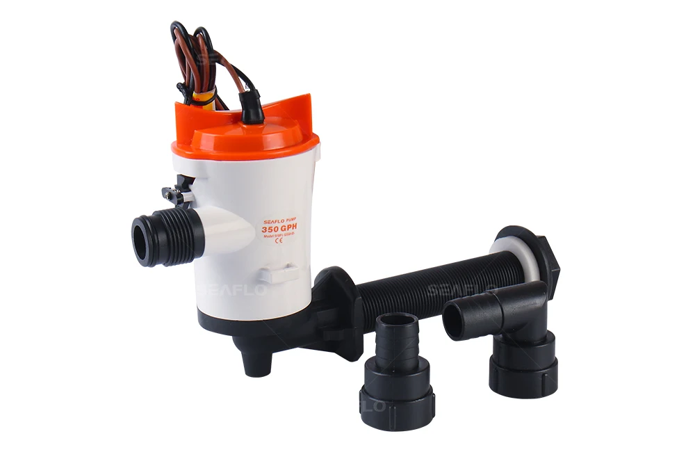 SEAFLO 12V 350 GPH лодка Livewell резервуары насос и набор для слива погружные водные морские