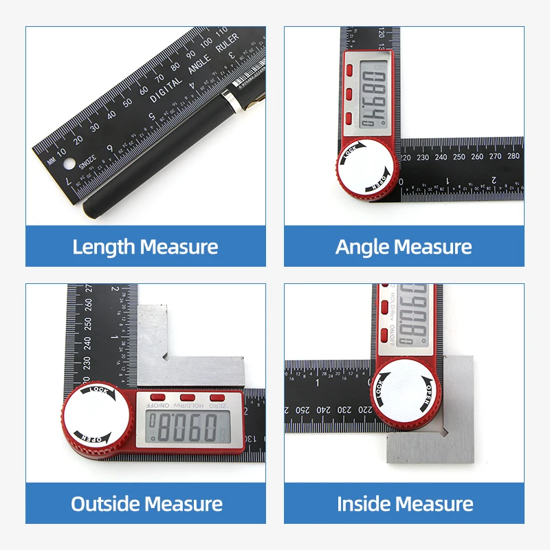 Multifunction Angle Finder Ruler Woodworking Gauge Ruler High Precision  Angle Meter Measuring Ruler Rotary Ruler Protractor Tool - AliExpress