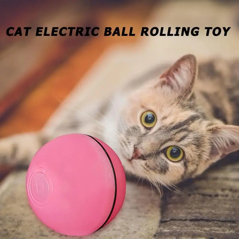 ABS самобалансирующиеся игрушки для кошек, умные интерактивные автоматические вращающиеся мячи, USB электрические интеллектуальные игрушки, товары для домашних животных