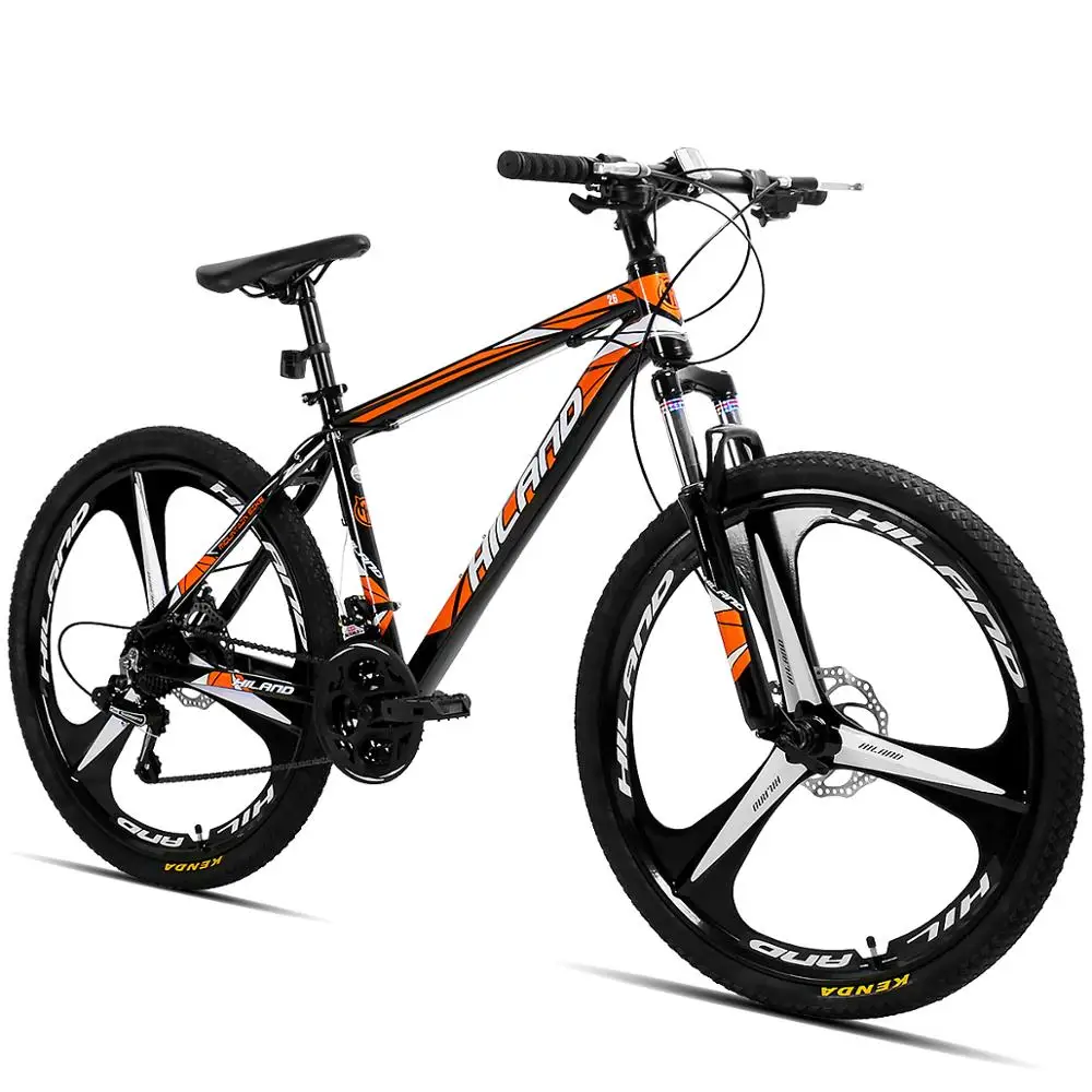 Magazzino Uk Hiland 26 Pollici 21 Velocità In Lega Di Alluminio Sospensione Bici Doppio Freno A Disco Mountain Bike Bicicletta Con Servizio