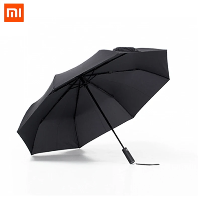 В сотке Новый Xiaomi Mijia автоматический Солнечный дождевой зонтик алюминиевый
