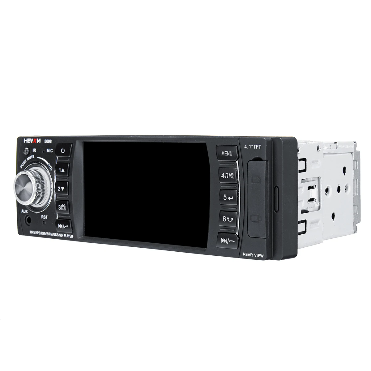 4,1 дюймов 1 DIN автомобильный стерео радио мультимедиа MP5 MP3 плеер bluetooth SD USB FM Аудио Микрофон воспроизведение фильмов высокого разрешения