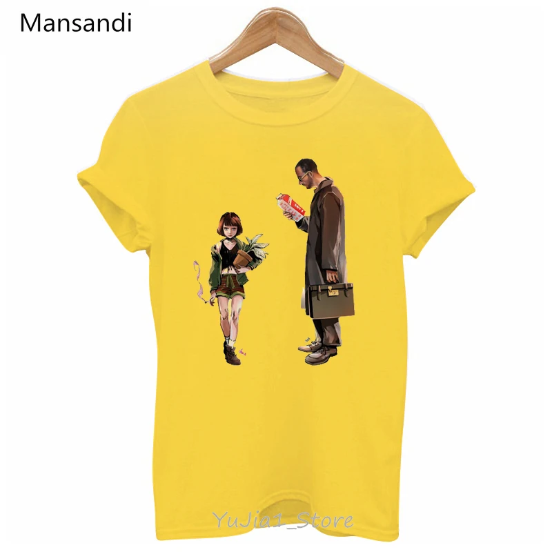 

Cool Mathilda Leon the professional print Spring and summer clothes women tshirt Harajuku Kawii pink yellow female t-shirt