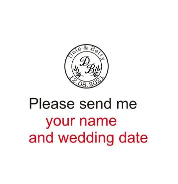 customize Retro Wax Seal Stamp logo bride groom couple double name and date Personalized image custom wedding wax sealing stamp 