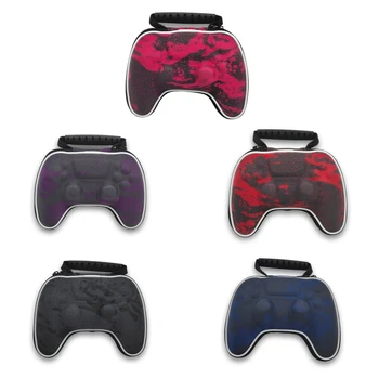 

EVA Storage Bag Gamepad Pack Handle Portable Zipper Pouch Dust/ Shockproof Hard Protective Case For PS5