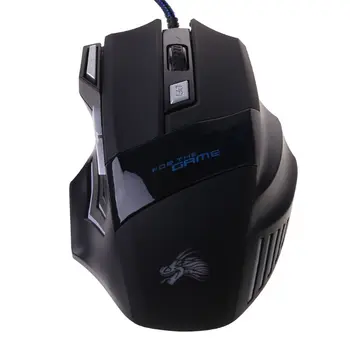 

Wired Gaming Mouse 7 Button USB Wired LED Breathing Fire Button 5500 DPI Optical Ergonomic Gaming Mice for Laptop PC