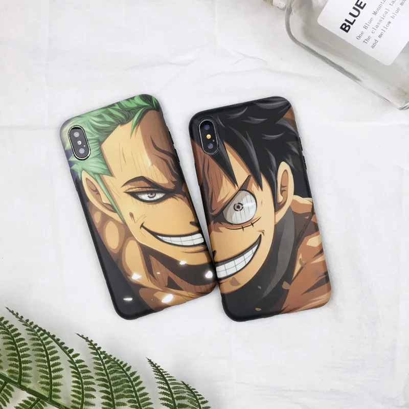 For iphone 8 XS 11 Pro MAX case silicone cover Roronoa Zoro One Piece Luffy Phone Case For coque iPhone 7 6 6S 8 Plus X XR Case