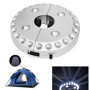 

24+4LED Detachable Camping Tent Lamp Umbrella Pole Light Lawn Night Light Headlamp AA Headlamp Headlamp Flashlight