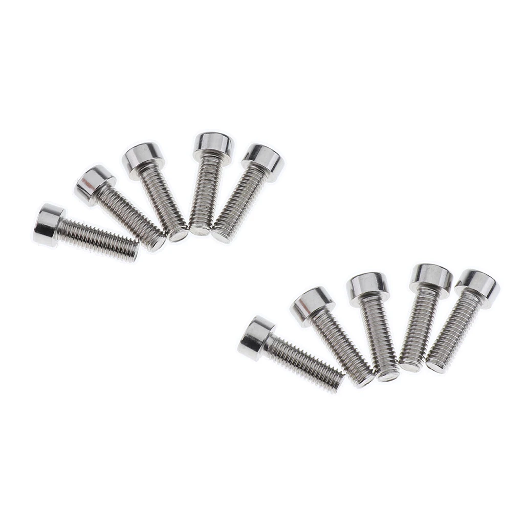 10Pcs MTB Mountain Bike Water Bottle Cage Screws M5 Bicycle Bike Bottle Holder Cage Bolts