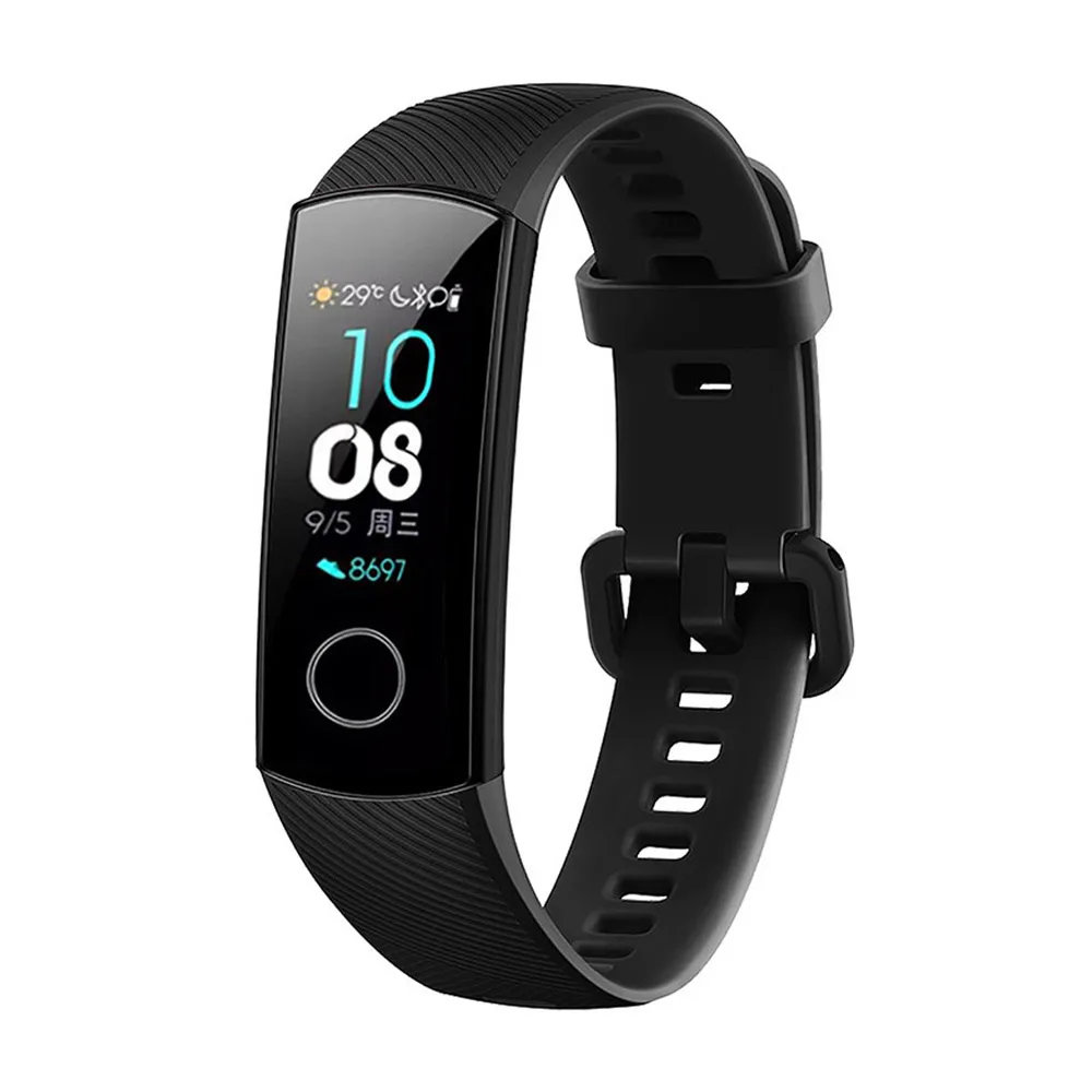 Силиконовый ремешок для часов для huawei Honor Band 4 5 фитнес-трекер сменный Браслет спортивный браслет набор CRS-B19 CRS-B19S