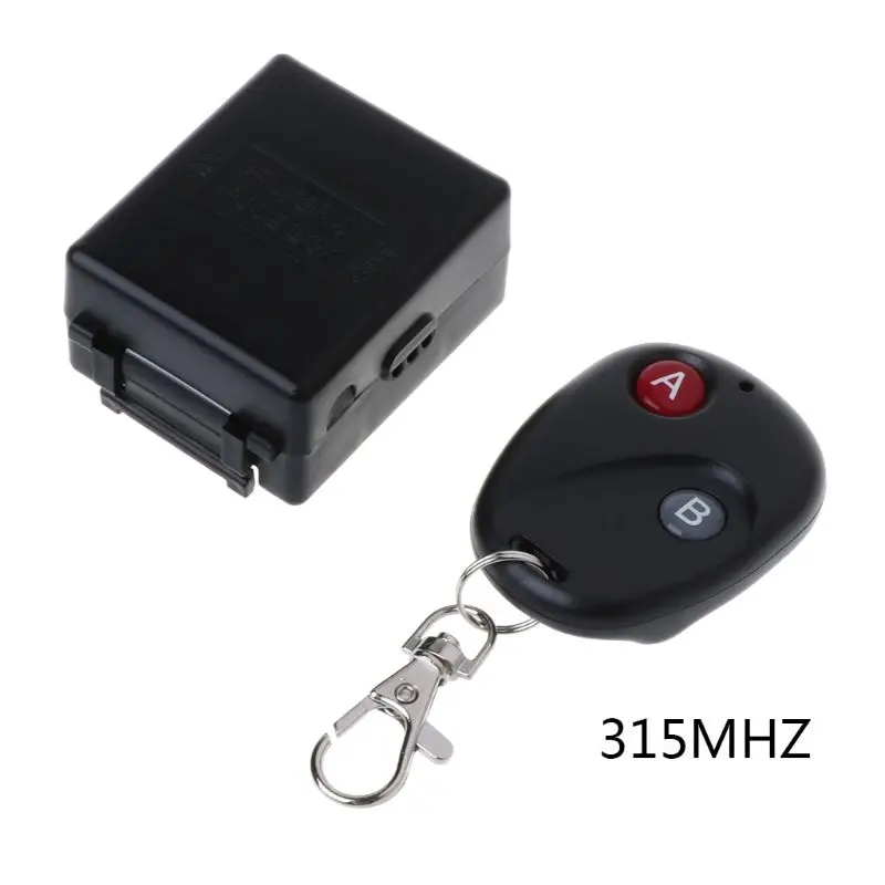 315MHZ AC 220V 10A 2 кнопки 315/433MHz RF беспроводной пульт дистанционного управления Лер переключатель приемник и передатчик Комплект аксессуаров LX9A - Цвет: 315MHZ