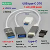 3-in-1 Type-C OTG USB Cable with additional power cable mini USB-C OTG for smartphone pad and computer ► Photo 1/4