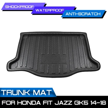 

Car Floor Mat Carpet Rear Trunk Anti-mud Cover For Honda FIT JAZZ GK5 2014 2015 2016 2017 2018
