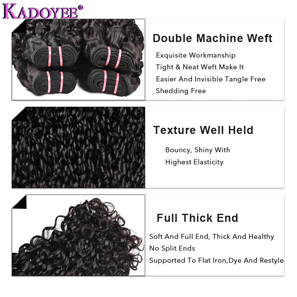 Malaysian-Double-Drawn-Human-Hair-Pissy-Curls-With-Closure-Fumi-Hair-Weaves-Pixie-Curls-Curly-Hair