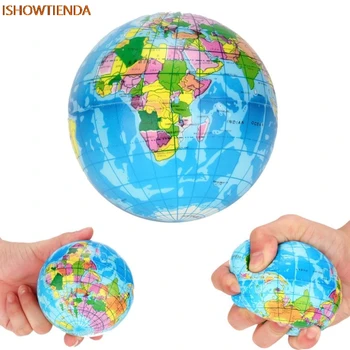 

Rubber Stress Relief World Planet Map Foam Ball Atlas Globe Palm Ball Planet Earth Ball Squishy Squeeze Toy Toys Drop Shipping