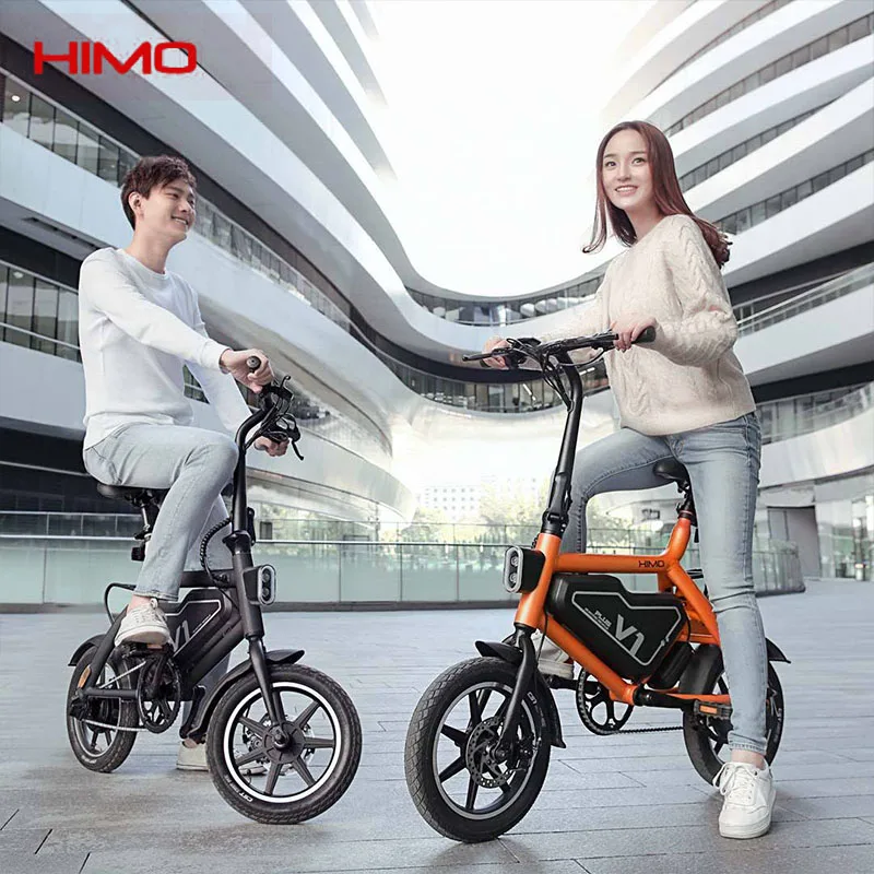 Discount HIMO V1S CITY Electric Bicycle mini adult 250W 10.4Ah 36V  e bike powered motorcycles Two-disc brakes electric bicycle  Foldable 4