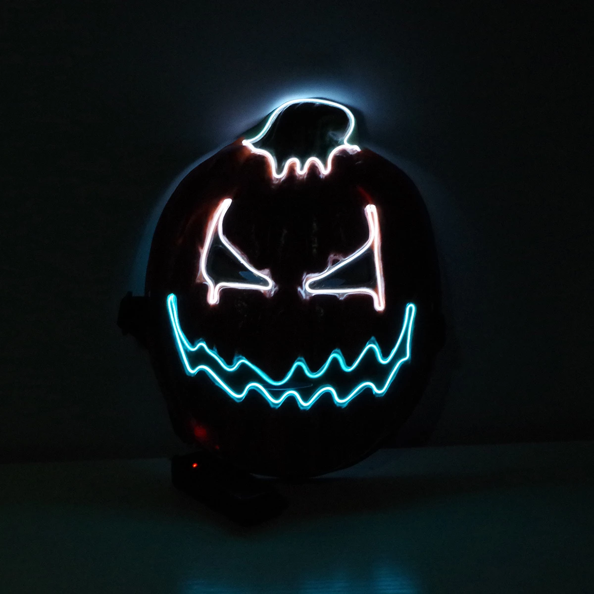 Хэллоуин Тыква лица маска EL светящийся гибкий светодиодный карнавал неоновый свет для Хэллоуина специальное украшение для вечеринки Новый
