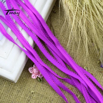 

#1608 #1610 Two colors Elastic Bands Lace Ribbon 8yards/lot elastic stretch lace Trim Sew Lace Appliques Tape Pants Bra