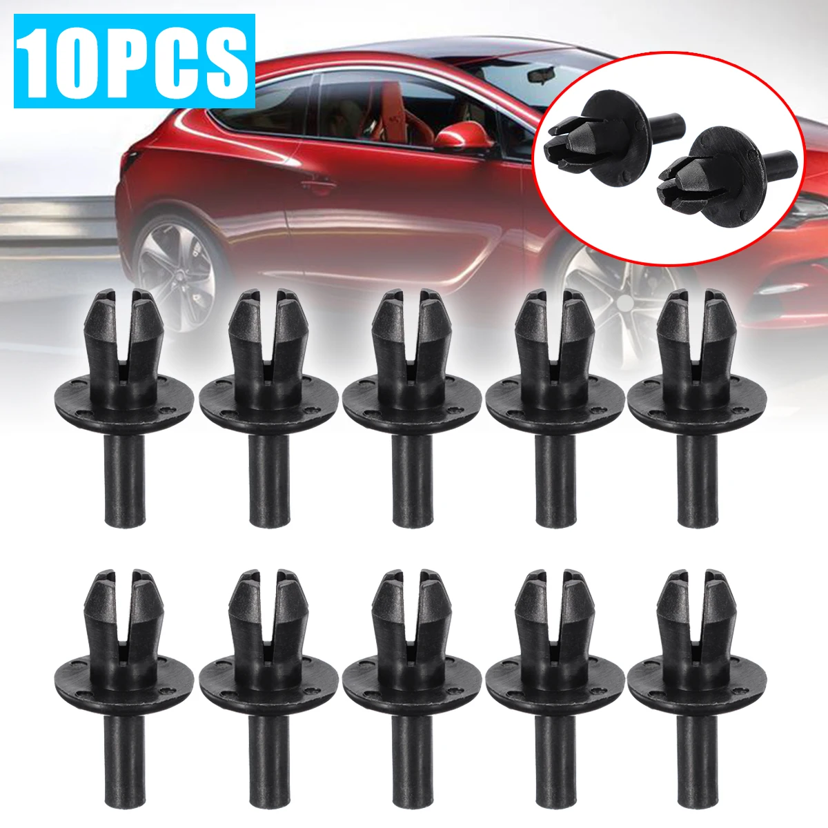 Для Vauxhall Astra 2004-2010 (Mk5/H) 10 шт. 8 мм отверстие передний бампер заклепки Зажимы