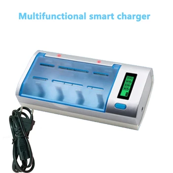 

Fast Charging Smart LCD Display AA AAA C D 9V Battery Charger with Discharge function For Ni-MH NI-CD AA AAA C D Size 9V battery