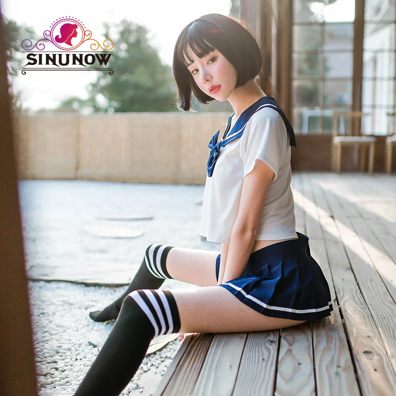 Sexy Women Schoolgirl Uniform Class Navy Sailor School Uniforms For Girls Anime Cos Sailor Navy Suit Student Cheerleading Costum Aliexpress
