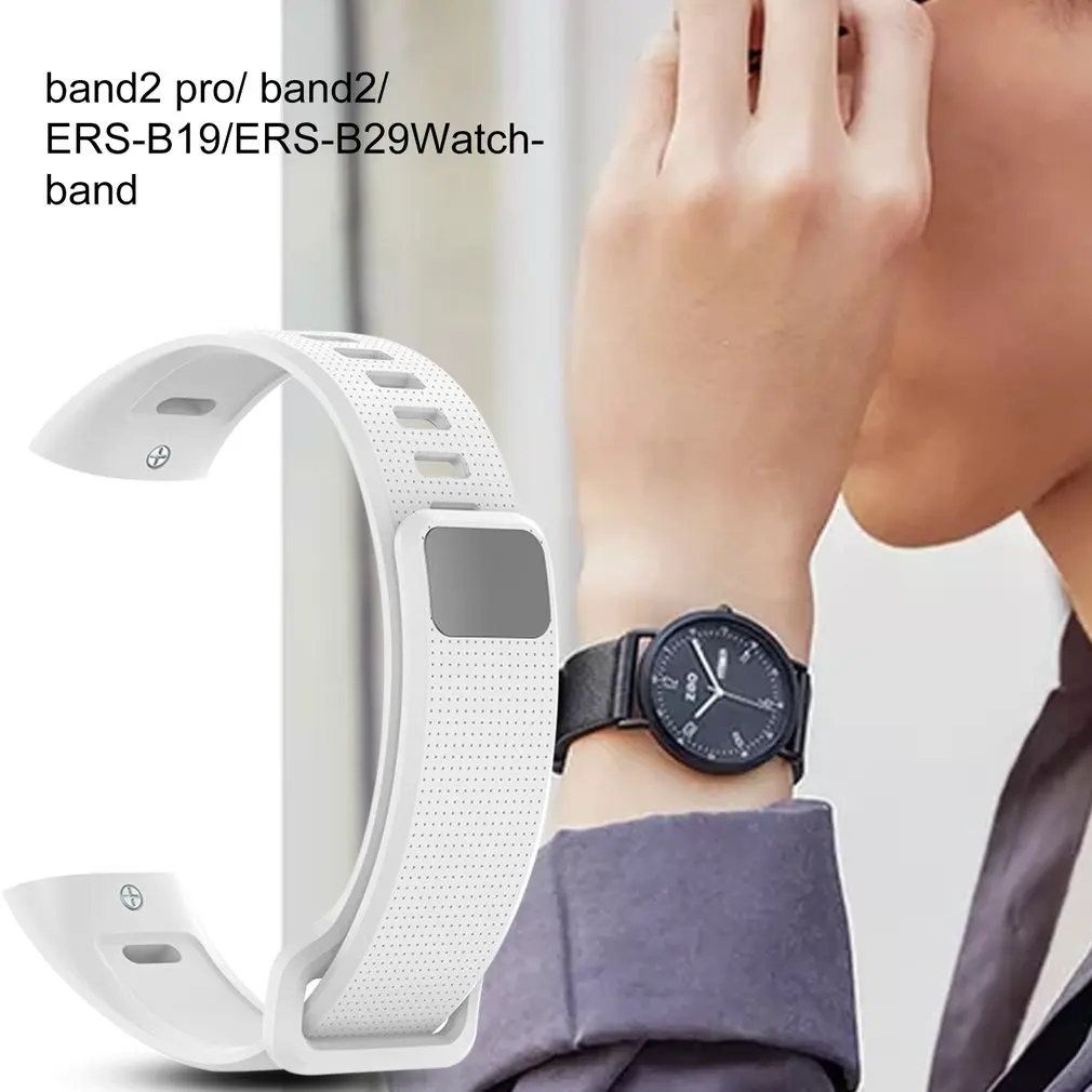 Silicone Wrist Strap For Huawei Band 2 Pro B19 B29 Bracelet Straps TPU Wristband For Honor Band2/Band2 Pro Watch Bands