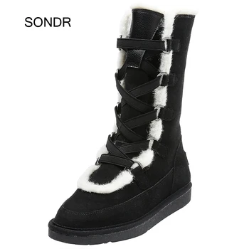 

Winter New Style Hot Sale Crystals Star Tube down Cloth Shoes Women's Boots Velvet Slanted Heel Plus-sized Female botas mujer