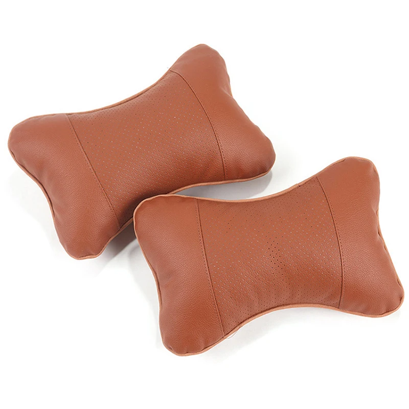 Горячая Прочная ПВХ кожа дышащая подушка Автомобильный подголовник подушка для шеи на сиденье Подушка для здоровья