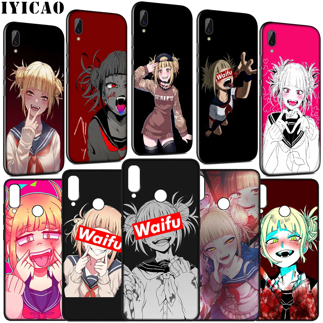 Мягкий чехол My Hero Academia waifu Toga Himiko для Huawei Y9 Y7 Y6 Prime 2019 2018 Honor 20 10 9 9X 8C 8X 8 Lite 7C 7X 7A Pro |