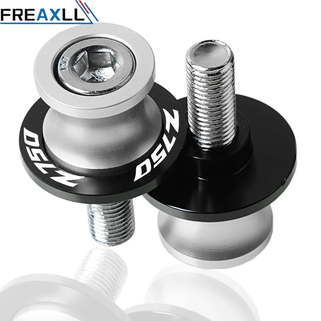 Z750 For KAWASAKI Z750 Z 750 2007 2008 2009 2010 2011 Motorcycle Accessoires Swingarm Slider Spools 10MM Stand Screws Cover Silver 10mm