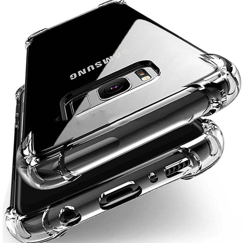 Для Samsung Galaxy Note 8 5 4 3 S8 Plus S7 Edge S6 A7 A5 A3 J3 J5 J7 C7 C8 S9 + противоударный прозрачный защитный