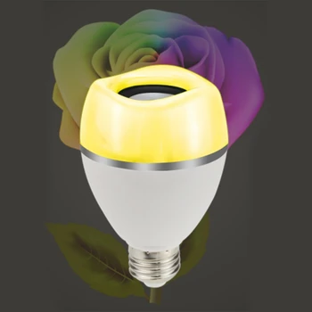 

LED Bluetooth Light Bulb Speaker,Music Bulbs,9W E27 RGB Changing Lamp with APP Control - Play Music Synchronously