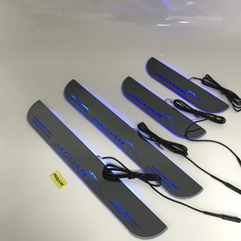 

RQXR led moving door scuff for Jaguar xf dynamic door sill plate flat lining overlay flow/fixed light