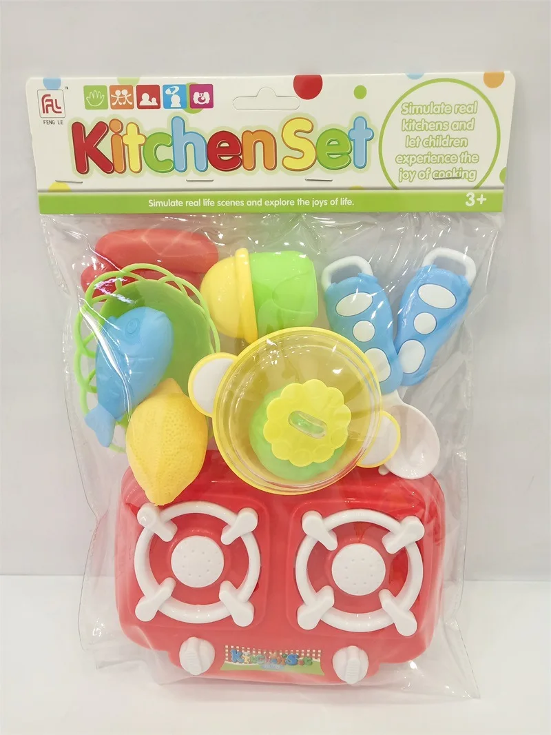 

Mini Children Play House Kitchen Tableware Taiwan Toy Model Cooking Tableware Taiwan Set GIRL'S Toy