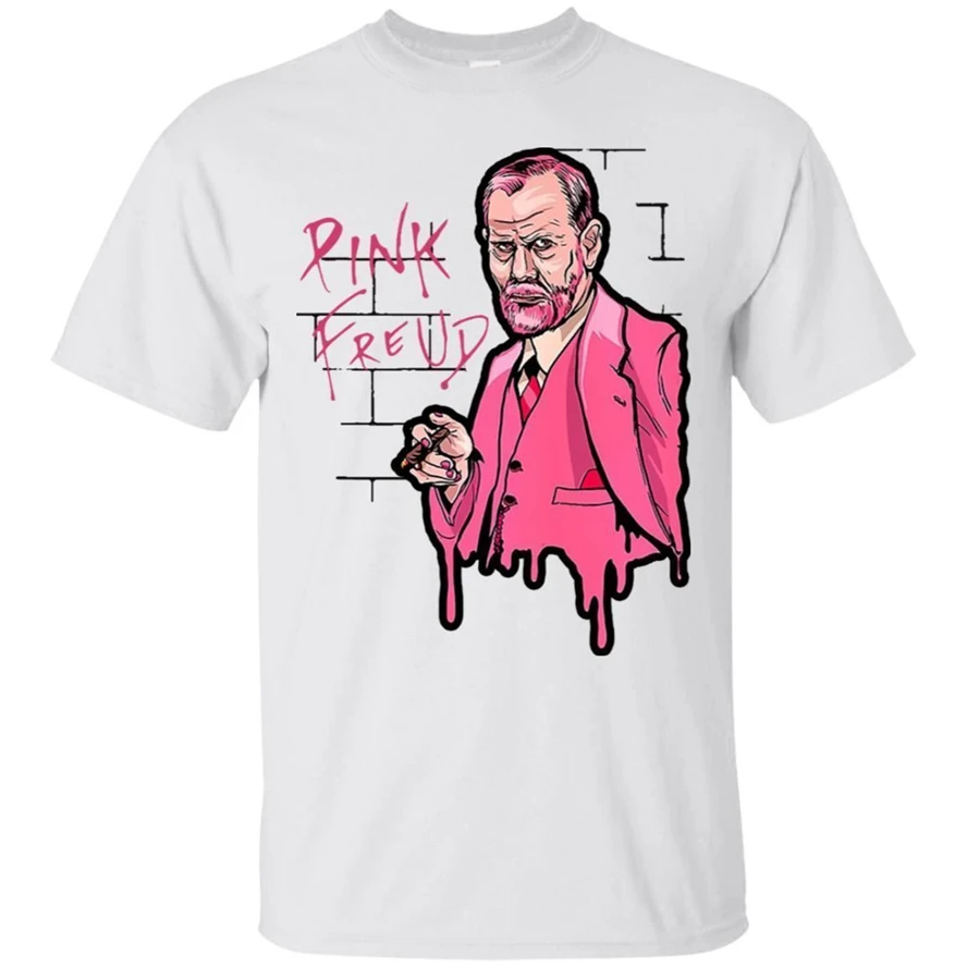 

Pink Freud Sigmund T-Shirt Funny Men'S Tee Shirt Short Sleeve S-5Xl Outdoor Wear Tee Shirt