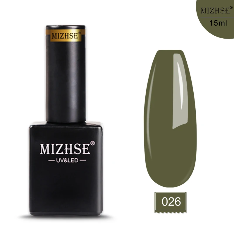 E026 MIZHSE, 15 мл, Гель-лак, УФ светодиодный лак для ногтей, для маникюра, 72 цвета, Гель-лак, Полупостоянный, отмачиваемый, УФ гель для ногтей, маникюр - Цвет: E026