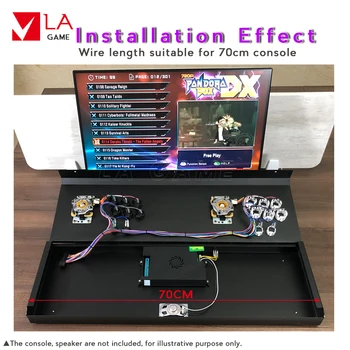 

pandora box dx arcade kit for 2 player with 3000 games sanwa push button diy arcade kit support 4 players pacman arcade