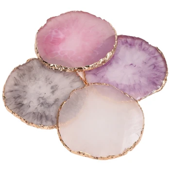 

Circular Resin Agate Piece Suitable for Nail Color Mixing Jewelry Display Board Household Nail Palette Photography Props