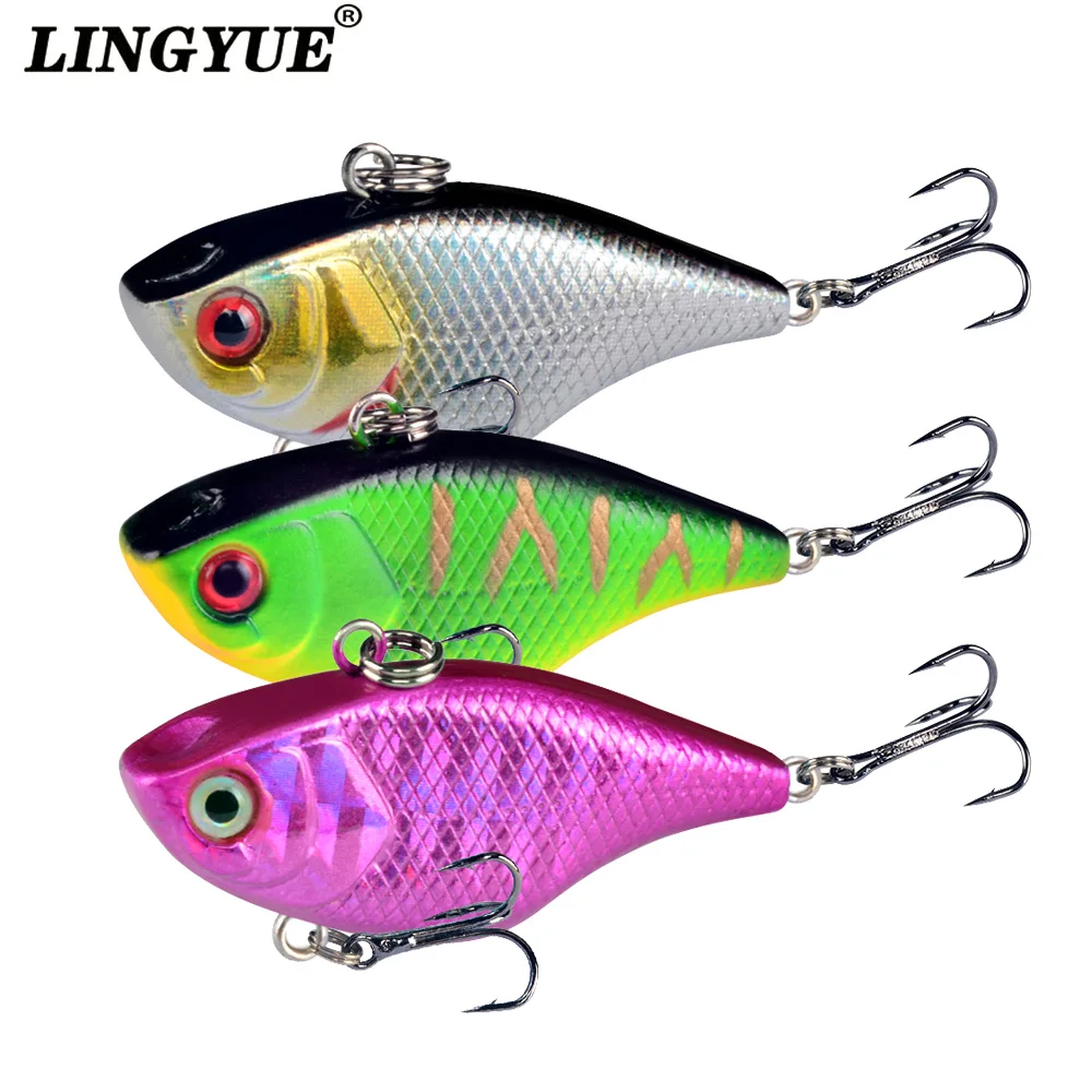 LINGYUE Pike Fishing Lure Jerkbait Musky Buster Jerk Big VIB Baits Mustad  Hooks Slow Sinking Big Bass 40mm 4.7g Pesca Leurre