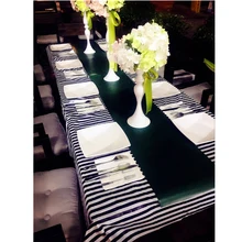 Одноразовая скатерть для свадебной вечеринки, кухни, декоративная, для пикника, прямоугольная полоса, домашняя Защитная, легкая чистка, столовая