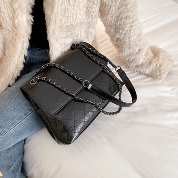 

Women's Designer Luxury Shoulder bags Fashion New High quality PU Leather Women Bags Geometric car line Shoulder Messenger Bags