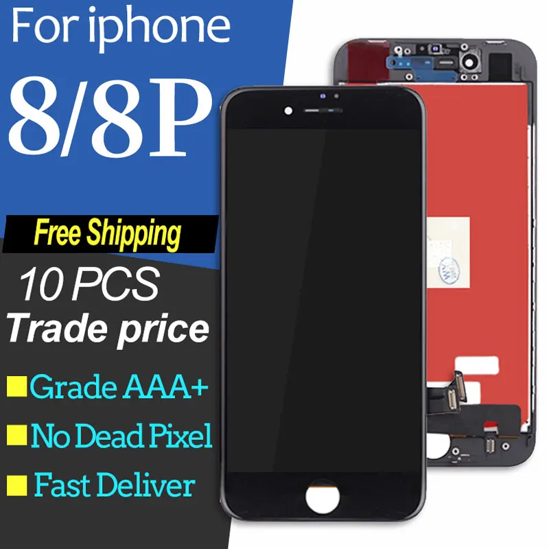 

10 pcs/lot LCD For iPhone 8 Plus LCD Display Touch Digitizer Assembly Repair Replacement For iPhone 8 LCD Screen 8P 8Plus 3D