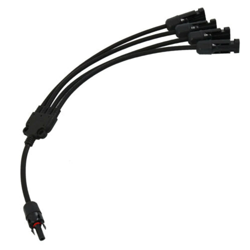 

1 to 4 Y Type MC4 Solar Panel Cable Connectors Male Female M/F Wire Branch