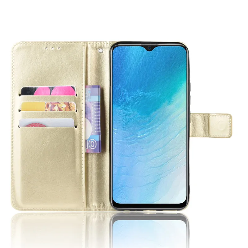 ДЛЯ vivo Y19 чехол vivo U3 V1941A Ретро кошелек Флип Стиль Глянцевая кожа Обложка на заднюю панель из искусственной кожи для vivo U3 Y19 U 3 Y 19 чехол для телефона s
