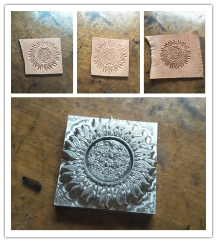 Может быть свободно Китайский Зодиак шаблон металлическая форма-маленький Солнечный узор металлическая кожа специальный stamper-ручной работы кожаные инструменты